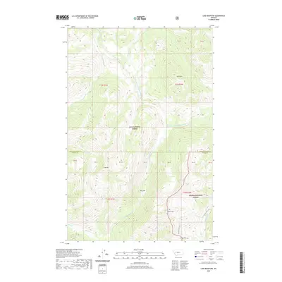 2020 Map of Lake Mountain, 2020 Print
