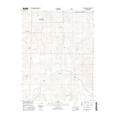 2016 Map of Lake Mountain NE, 2016 Print