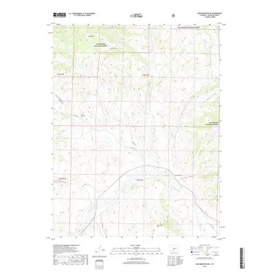2019 Map of Lake Mountain NE, 2019 Print