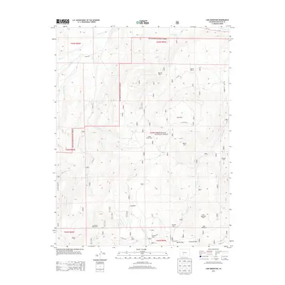 2013 Map of Lake Mountain, 2013 Print