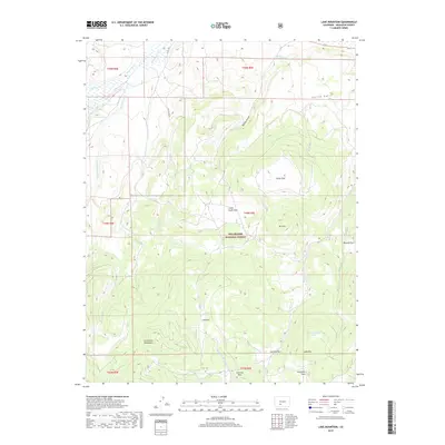 2019 Map of Lake Mountain, 2019 Print