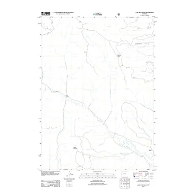 2012 Map of Lake Mountain, 2012 Print