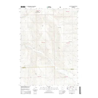 2015 Map of Lake Mountain, 2015 Print