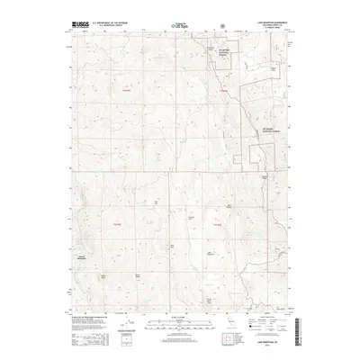 2015 Map of Lake Mountain, 2015 Print