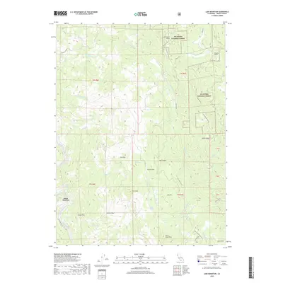 2018 Map of Lake Mountain, 2018 Print