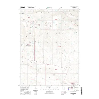 2014 Map of Lake Mountain, 2014 Print