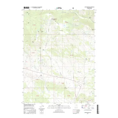 2017 Map of Lake Mountain, 2017 Print