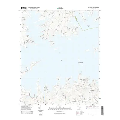 2014 Map of Lake Murray East, 2014 Print
