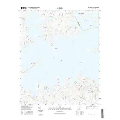 2017 Map of Lake Murray East, 2017 Print