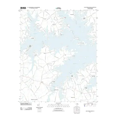 2011 Map of Lake Murray West, 2011 Print