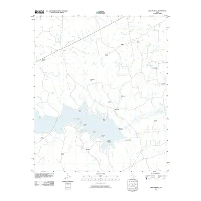 2010 Map of Lake Murvaul, 2010 Print