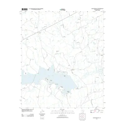 2013 Map of Lake Murvaul, 2013 Print