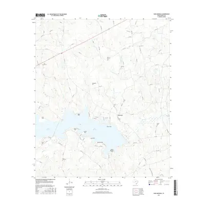 2016 Map of Lake Murvaul, 2016 Print