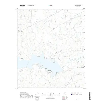 2019 Map of Lake Murvaul, 2019 Print