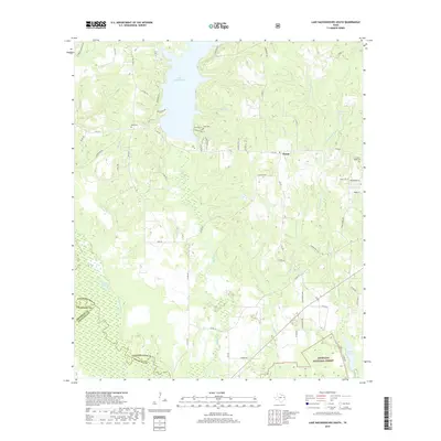 2019 Map of Lake Nacogdoches South, 2019 Print