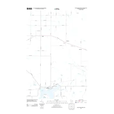 2013 Map of Lake Nebagamon, 2013 Print
