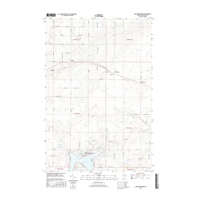 2015 Map of Lake Nebagamon, 2015 Print