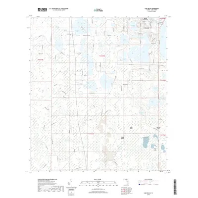 2018 Map of Lake Nellie, 2018 Print