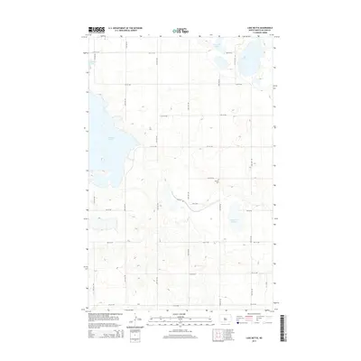 2014 Map of Lake Nettie, 2014 Print
