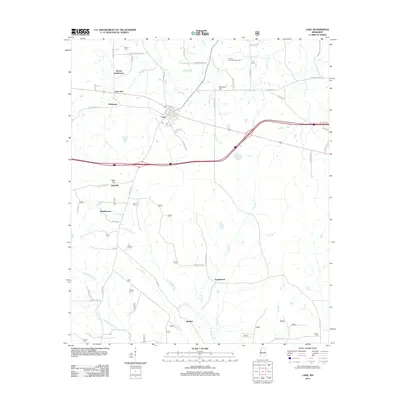 2012 Map of Lake, 2012 Print