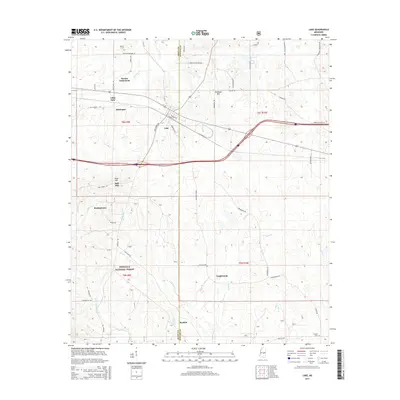 2015 Map of Lake, 2015 Print