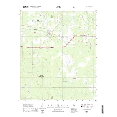 2018 Map of Lake, 2018 Print