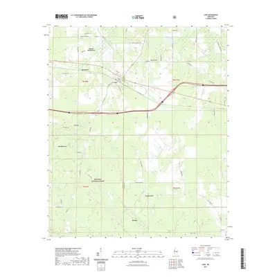 2021 Map of Lake, 2021 Print