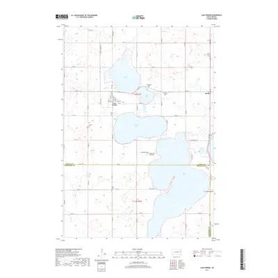 2017 Map of Lake Norden, 2017 Print