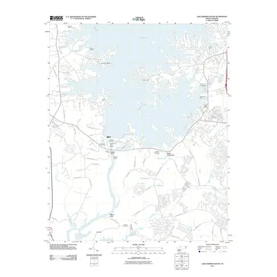 2011 Map of Lake Norman South, 2011 Print