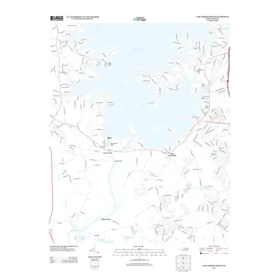 2013 Map of Lake Norman South, 2013 Print