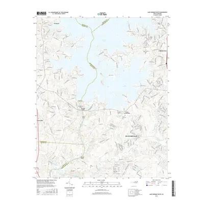 2016 Map of Lake Norman South, 2016 Print