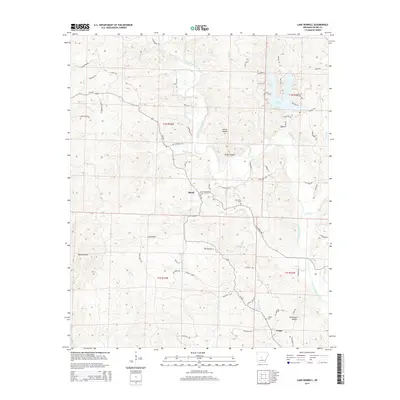 2014 Map of Lake Norrell, 2014 Print