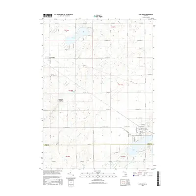 2017 Map of Lake Odessa, 2017 Print
