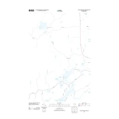 2013 Map of Lake of the Falls, 2013 Print