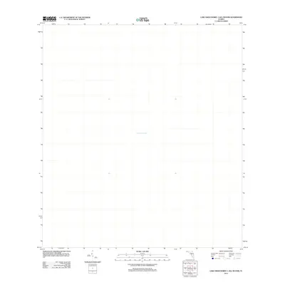 2012 Map of Lake Okeechobee 1 (All Water), 2012 Print