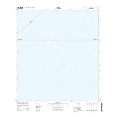 2015 Map of Lake Okeechobee 1 (All Water), 2015 Print