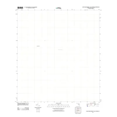 2012 Map of Lake Okeechobee 2 (All Water), 2012 Print