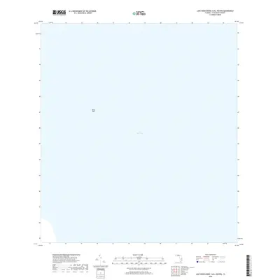 2018 Map of Lake Okeechobee 2 (All Water), 2018 Print