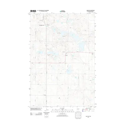 2013 Map of Lake Olaf, 2013 Print