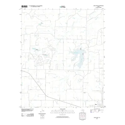 2010 Map of Lake Olney, 2010 Print
