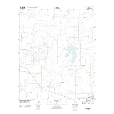 2012 Map of Lake Olney, 2012 Print