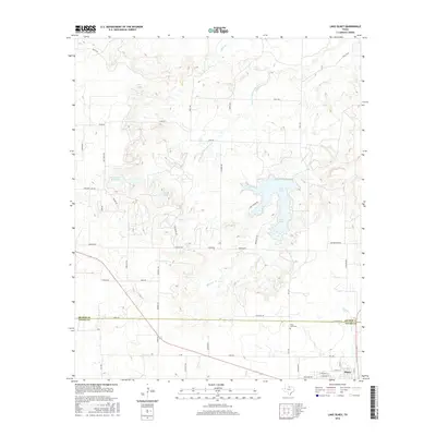 2016 Map of Lake Olney, 2016 Print