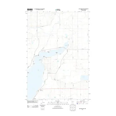 2013 Map of Lake Osakis East, 2013 Print