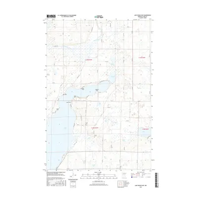 2016 Map of Lake Osakis East, 2016 Print