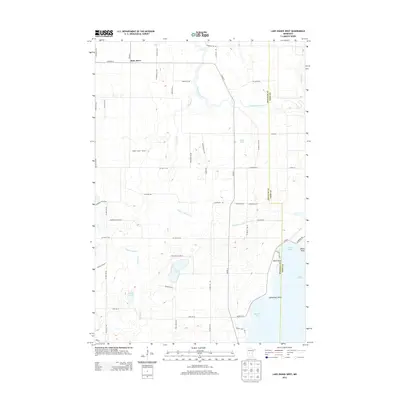 2013 Map of Lake Osakis West, 2013 Print