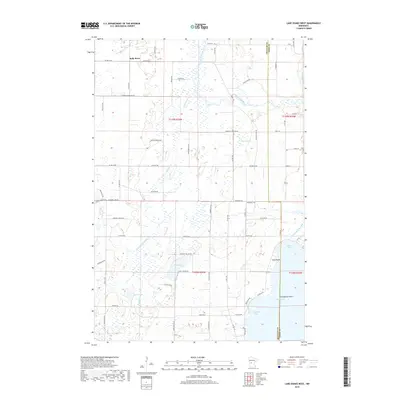 2019 Map of Lake Osakis West, 2019 Print
