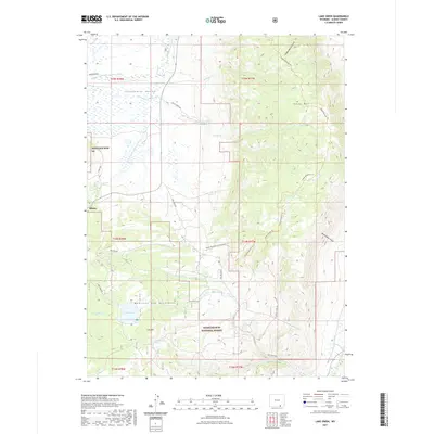 2021 Map of Lake Owen, 2021 Print