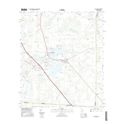 2017 Map of Lake Park, 2017 Print