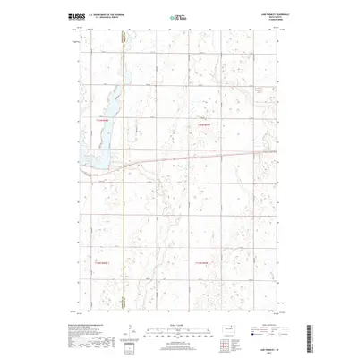 2017 Map of Lake Parmley, 2017 Print