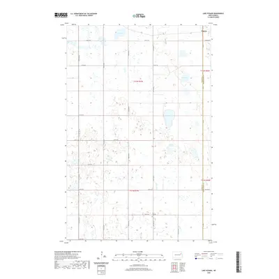 2020 Map of Lake Pickard, 2020 Print